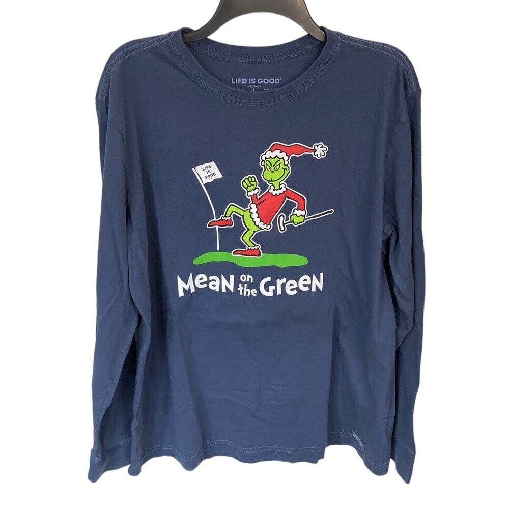 Life Is Good “Mean On The Green” Men’s Crusher Long Sleeve Size Large